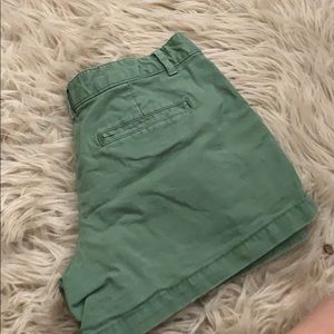 green shorts